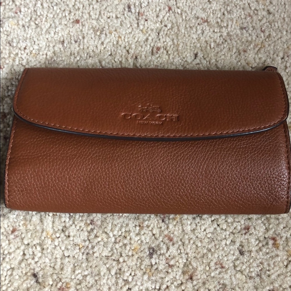 All leather Coach wallet